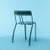 WILMOTTE Jean-Michel (1948-) Palais Royal chair, 1986 Dark green lacquered steel Good original condition, scratches from...