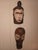 Wood Extraordinary Vintage African Tribal Mask Pair – Dramatic Hand Carved Wall Sculptures For Sale - Image 7 of 10