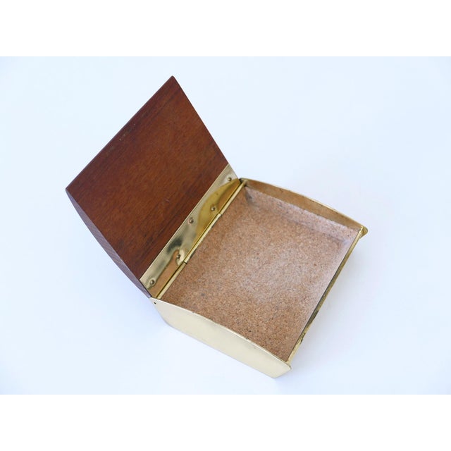Mid-Century Modern Teak Cork & Brass Box by Carl Auböck, Austria, 1950s For Sale - Image 15 of 18
