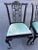 Dorothy Draper Pair of Black Lacquered Chinoiserie Chairs For Sale - Image 4 of 12