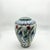 2020s Handmade Ceramic “Shah” Vase (30cm) Traditional Blue & Turquoise Leaf Pattern – Regal Teardrop Art Decor For Sale - Image 5 of 7