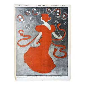 Jugend Magazine 1898 J. R. Witzel Cover Print