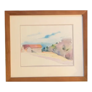Watercolor by Paula Gottlieb, Framed