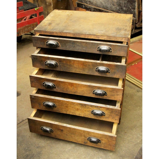 Industrial Vintage Industrial Workshop Chest of Drawers For Sale - Image 3 of 8