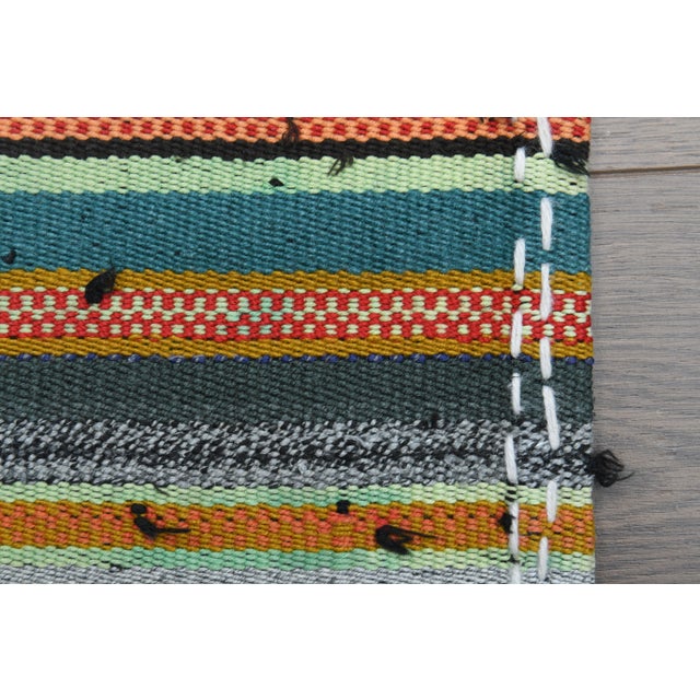 1970s Vintage Turkish Oushak Handmade Wool Cotton Beige Area Rug For Sale - Image 4 of 12