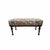 Antique Upholstered Long Bench, Ottoman, Coffee Table For Sale - Image 10 of 10