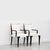 Tommi Parzinger Attr. Double X-Back Dining Chairs, Mid-Century, White Linen, Circa 1950 For Sale - Image 6 of 10