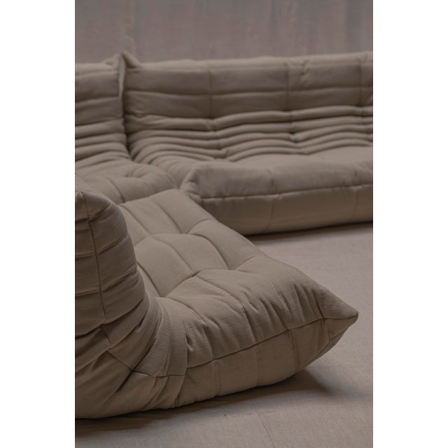Togo Sofa Set by Michel Ducaroy for Ligne Roset, 1973, Set of 3 For Sale - Image 9 of 18