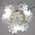 Vintage Ceiling Light Murano White Flowers, 1970s - Set of 2 For Sale - Image 10 of 11