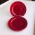1940s Midcentury Maroon Bread/Dessert Plates- Set of 4 For Sale - Image 5 of 5