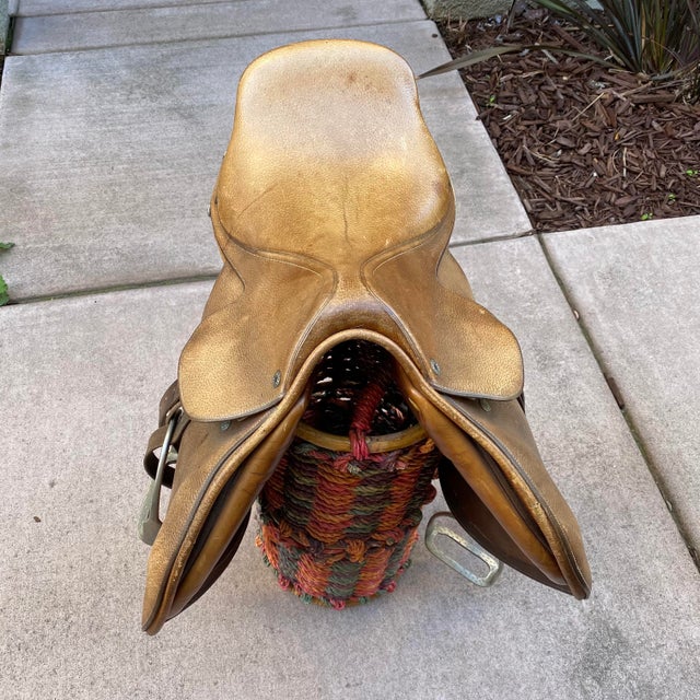 Hermès Brown Leather Horse Saddle Chairish