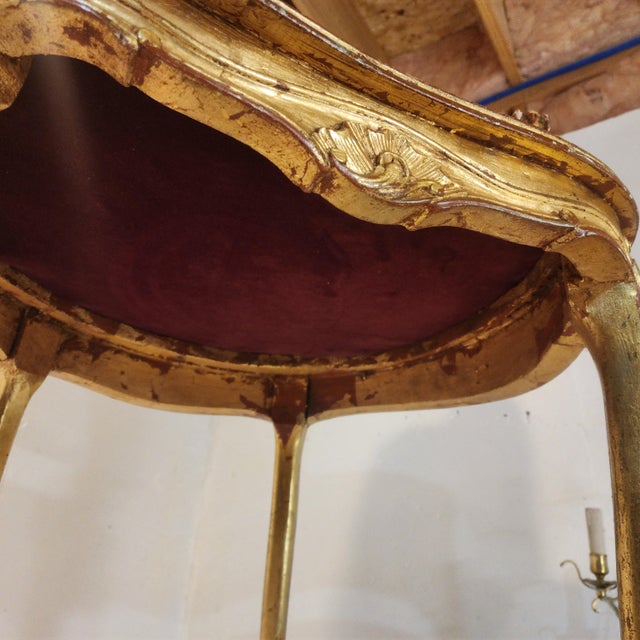 Wood Louis XV Giltwood Bergère Tub Chair With Cane Back For Sale - Image 7 of 7