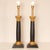 Black Vintage Italian Table Lamps Corinthian Column Lamps Black Gold Wood Hand Carved - A Pair For Sale - Image 8 of 9
