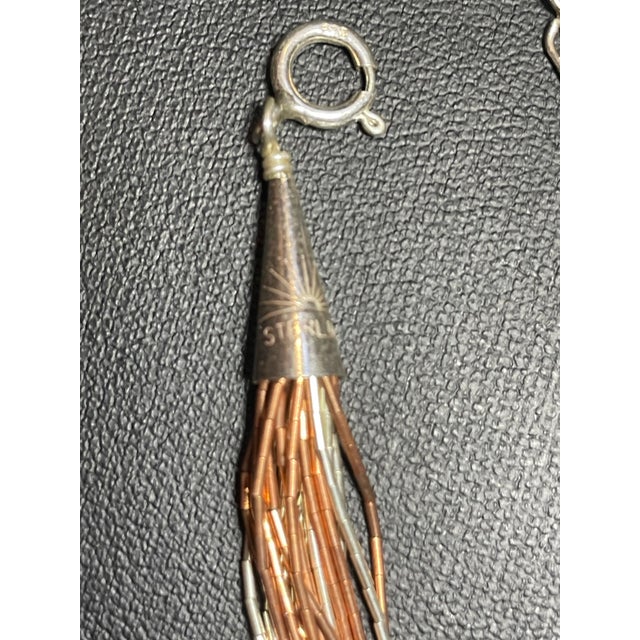 Navajo Indian Art Late 20th Century Navajo Native American ‘Running Bear’ Bracelet, Multi Strand Liquid Silver For Sale - Image 4 of 5