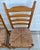 Tan Mid 20th Century Set of 6 Ladder Back Shaker Farm House Chairs With Rush Seats For Sale - Image 8 of 17