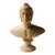 1950s Italian Dante Alighieri Bust Almond Alabaster Sculpture For Sale