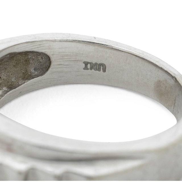 Metal 14k White Gold Diamond Channel Ring For Sale - Image 7 of 7