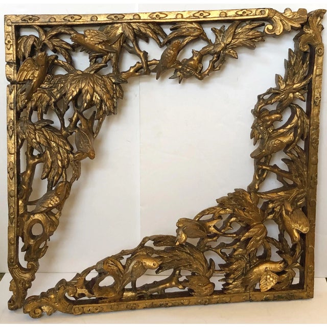 Old Chinese Gilt Wood Fragments, Pair For Sale - Image 11 of 11
