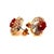 Traditional Diamond Ruby Earrings 14 Karat Yellow Gold 3.64 TCW Certified For Sale - Image 3 of 18