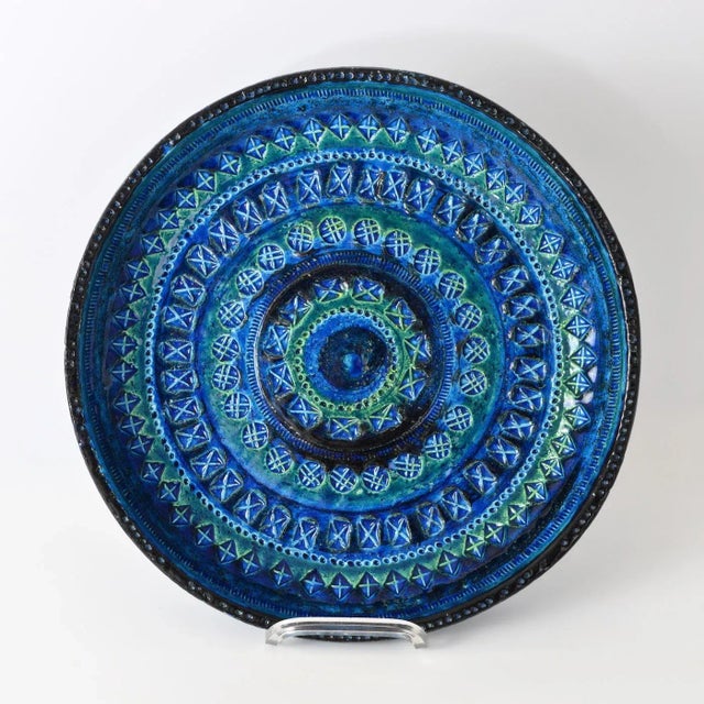 Mid-Century Modern Large Rimini Blu Bowl by Aldo Londi for Bitossi, 1960s For Sale - Image 3 of 13