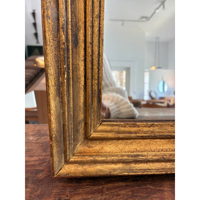 Goldenrod 19th Century Italian Gilt Wall Mirror For Sale - Image 8 of 16