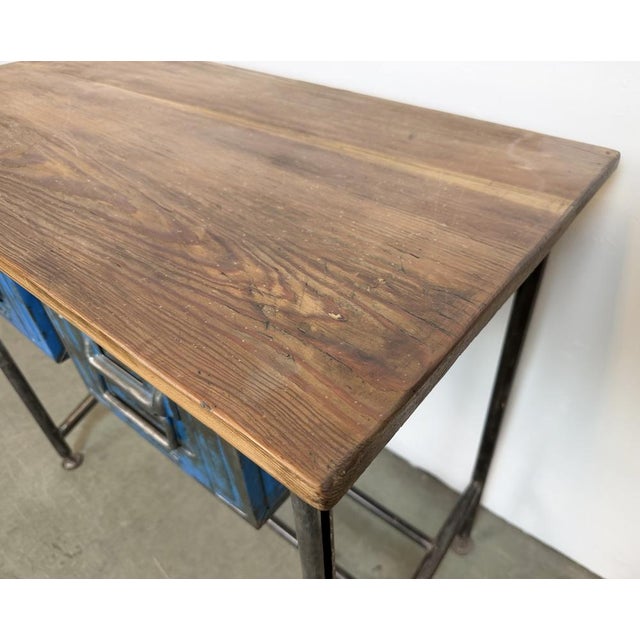 Vintage Industrial Worktable, 1960s For Sale - Image 12 of 18