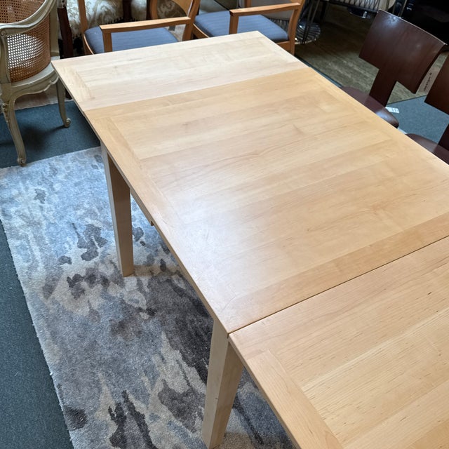 Crate & Barrel Extension Dining Table For Sale - Image 9 of 12