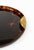Mid-Century Round Serving Tray in Acrylic Glass Faux Tortoiseshell and Brass, Italy, 1970s For Sale - Image 10 of 16