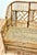 Vintage Brighton Pavilion Style Chippendale Bamboo Caned Seat Bench Settee For Sale - Image 10 of 11