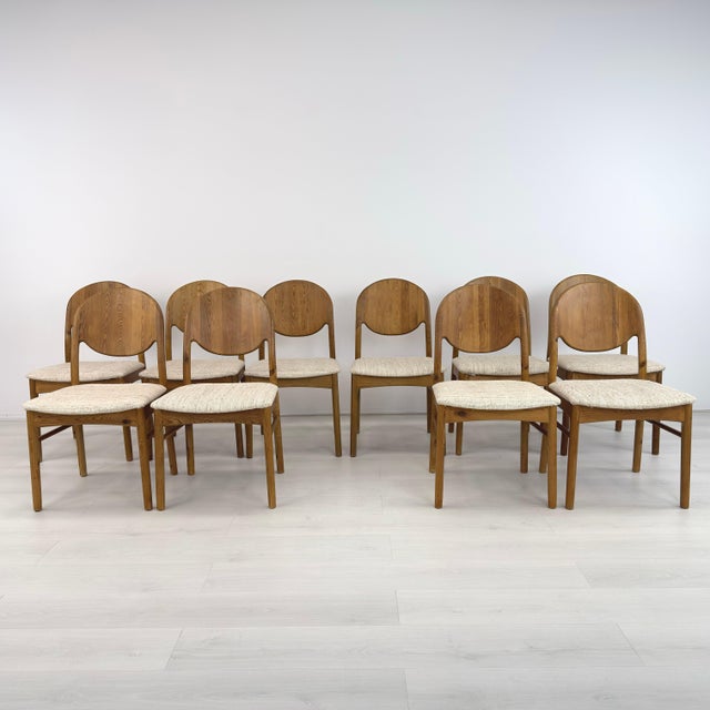 Mid-Century Modern Korup Stolefabrik Dining Chairs, 1970s - Set of 10 For Sale - Image 3 of 15