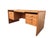 1960s Danish Teak Executive Desk With Floating Cabinets For Sale - Image 4 of 12