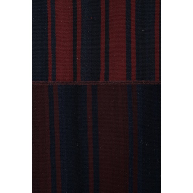 1960s Turkish Striped Kilim Rug 6'8'' X 10'7'' For Sale - Image 9 of 10