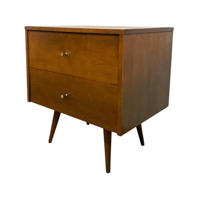 Mid-Century Modern Paul McCobb Planner Group 2-Drawer Nightstand for Winchendon Furniture – Mid-Century Modern Solid Maple End Table Side Chest For Sale - Image 3 of 9