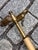 Metal Vintage Neoclassical Brass and Patinated Column Table Lamp by Wildwood For Sale - Image 7 of 9
