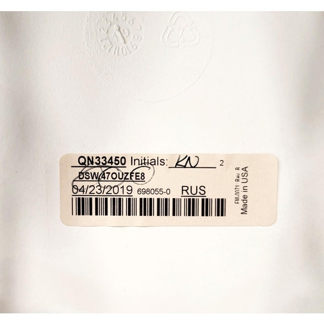 Modern Walnut & Molded Plastic Eames for Herman Miller White Shell Chair For Sale - Image 15 of 18