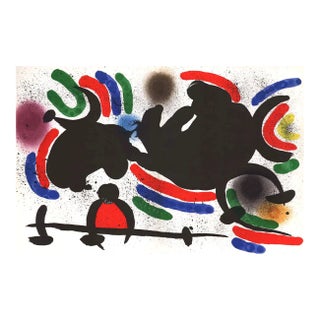 Joan Miro Original Lithograph V1-4d Mourlot 1970 For Sale
