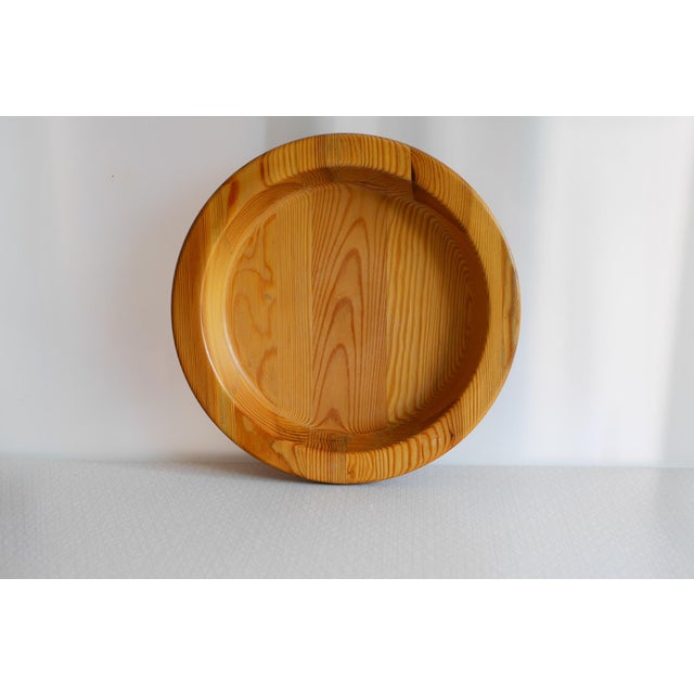 Large Scandinavian Handmade Wooden Bowl, 1970s For Sale - Image 10 of 10