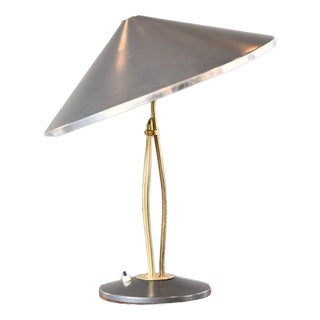Mid-Century Brass Table Lamp by Hala, 1950s For Sale