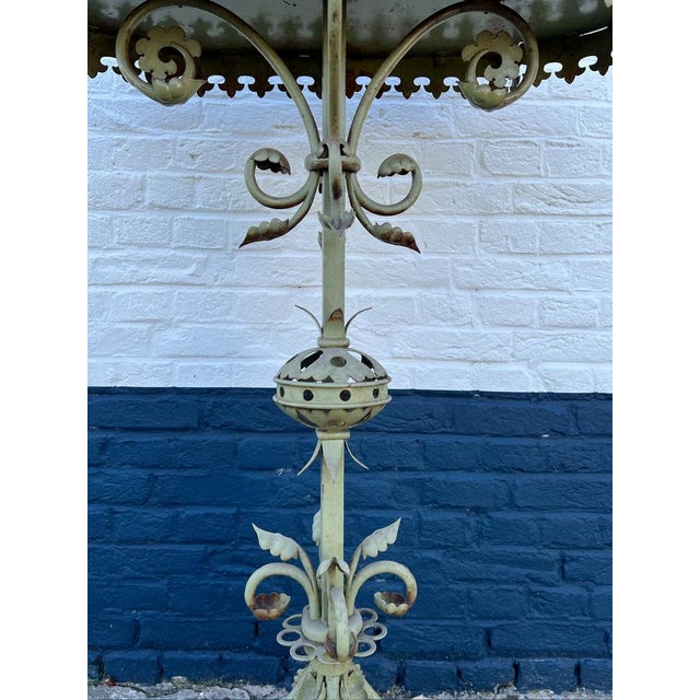 Art Nouveau Wrought Iron Garden Plant Stand, 1900s For Sale - Image 6 of 18