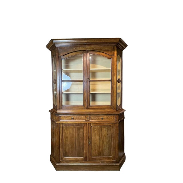 Rustic Dutch Elm Display Cupboard, 19th Century For Sale - Image 3 of 18