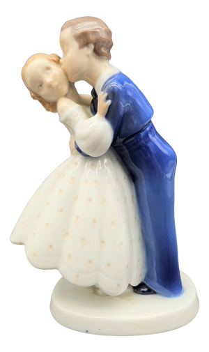 The First Kiss Figurine in Porcelain by Claire Weiss for Bing & Grøndahl, 1950s