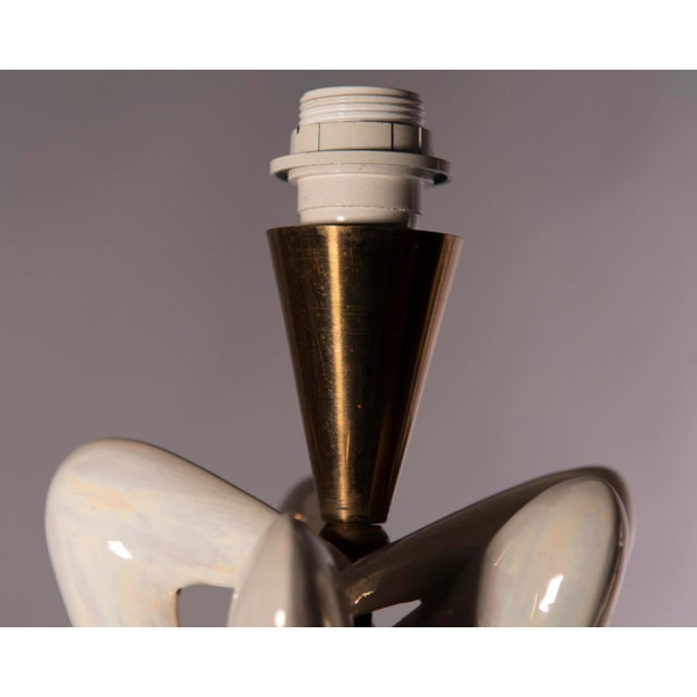 Italian Lamp in Glazed Ceramic For Sale - Image 4 of 11