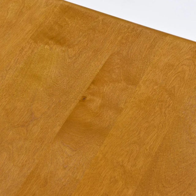 Brown Restored Mid-Century Modern Heywood Wakefield 392 G Wheat Finish Coffee Table For Sale - Image 8 of 9