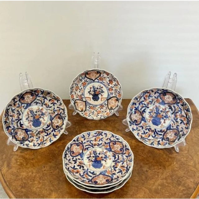 1900 - 1909 Japanese Imari Plates, 1900s, Set of 6 For Sale - Image 5 of 7
