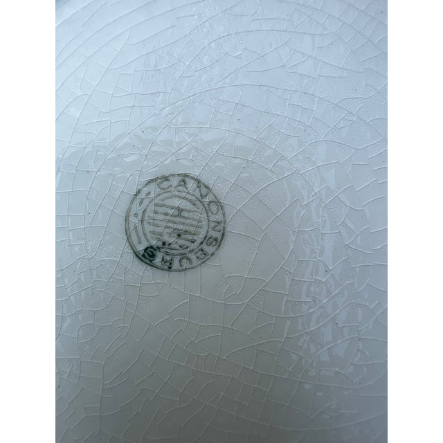 Vintage United Wilson Porcelain Plates With Floral Edges- Set of 6 For Sale - Image 4 of 5