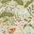 Schumacher Lotus Garden Fabric in Parchment For Sale