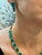 110 Ct Oval Natural Cabochon Emerald & Diamond Necklace, Earring Suite 14 K Gold For Sale - Image 12 of 18