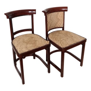 Vienna Secession Model 423 Chairs attributed to Josef Hoffmann for Jacob & Josef Kohn, 1910, Set of 2 For Sale