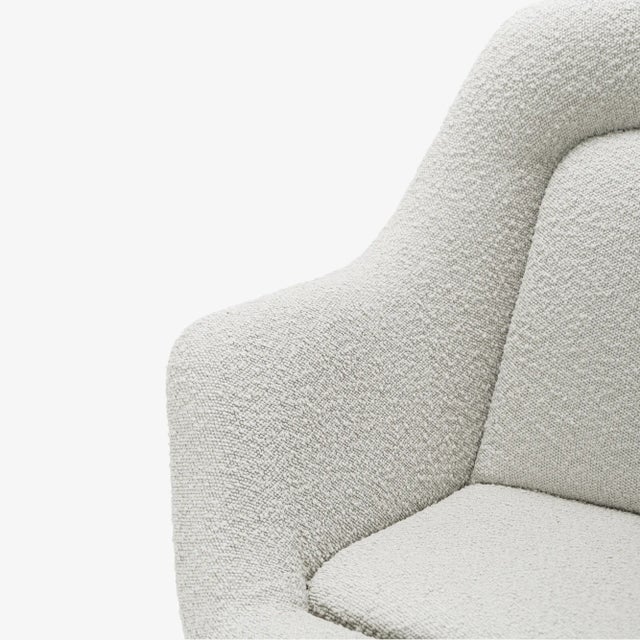 Pearson Executive Chair in Snow Performance Bouclé by Max Pearson for Knoll For Sale - Image 9 of 12