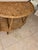1970s Vintage Two-Tier Rattan Demilune Console Table With a Half-Moon Design For Sale - Image 9 of 12